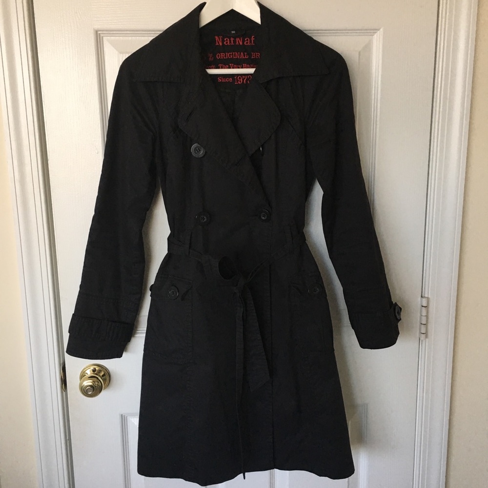 Naf Naf 100% Cotton Trench Coat